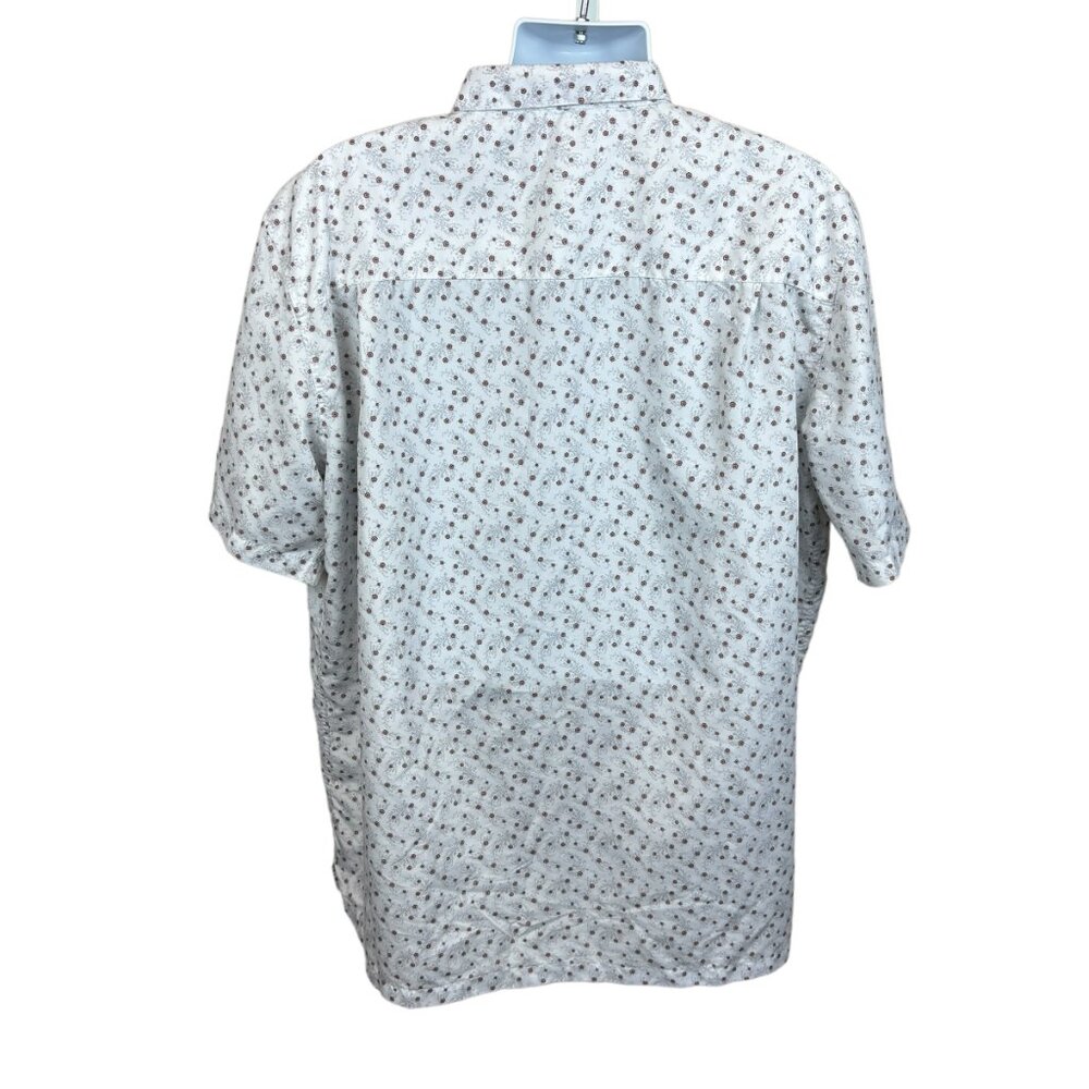 George floral print dress shirt, size 3X, lightweight, pocket, summer, office - Picture 3 of 6